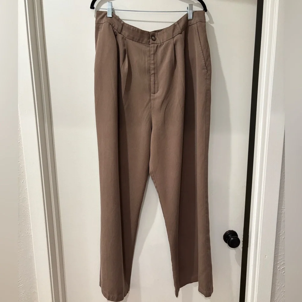 Reformation Brown High-Waisted Pants - Picture 8 of 9
